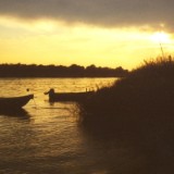 0109F 09 Weser im Abendlicht